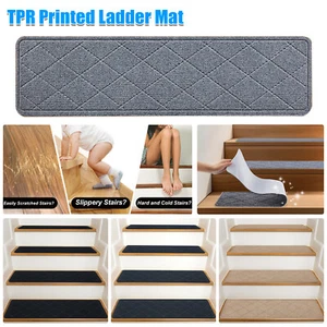1-15x Stair Carpet Treads Non-Slip Self Adhesive Step Stair Protector Mats Decor - Picture 1 of 15