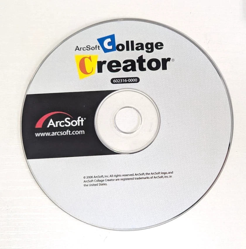 ArcSoft Collage Creator Software CD - **DISC ONLY, NO CASE, or ART** - Image 1 of 1
