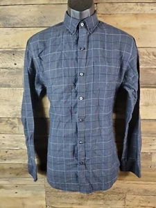 Van Heusen Flex Button-down Shirt Men Size Small Gray Chest 40" Length 29.5" - Picture 1 of 8