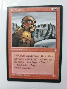 MTG Magic The Gathering Card Tor Giant Summon Giant Red Ice Age 1995 - Picture 1 of 2