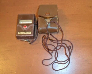 Medidor de luz de película WALZ vintage funciona, en estuche de cuero marrón original - Imagen 1 de 7
