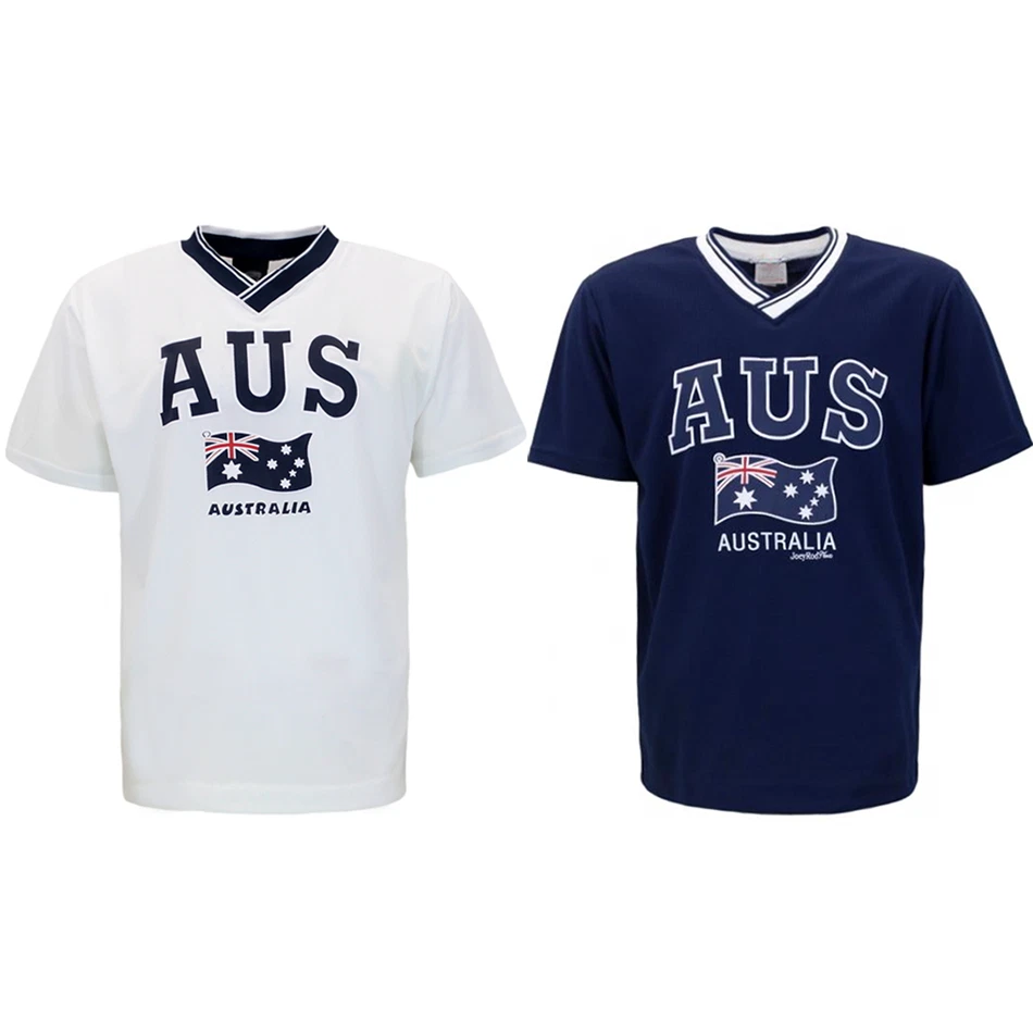 Mens Sports Soccer Football Rugby Jersey Top T Shirt Australia Souvenir Flag AUS - image 1 of 1