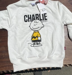 NWT Peanuts Charlie Brown Youth 11-12 sweatshirt - Picture 1 of 9