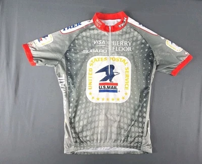 Nike Dri fit x USPS Mail Postal Service Trek Men's XL Grey bike cycling jersey  - Image 1 of 4