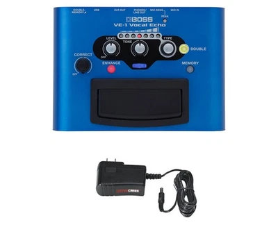 Combo de fonte de alimentação Boss VE-1 Vocal Echo + Gator 9V - Imagem 1 de 3