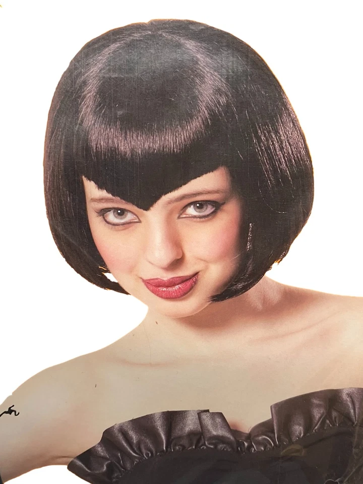 Womens Short Black Vampire Halloween Wig - Image 1 of 1
