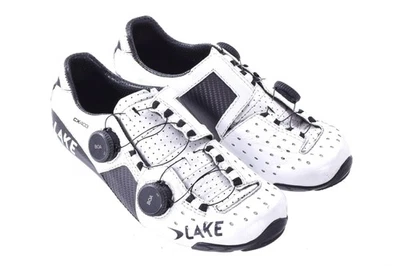 USADOS Lake CX403 Carbono Carretera Ciclismo Zapatos para Mujer EU 38.5 US 7.75 Blanco Doble Boa Foto 1 de 4
