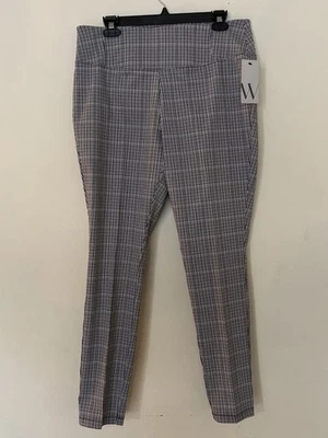 Pantalones de vestir ajustados para mujer Worthington negros, grises y blancos talla 12 Foto 1 de 4