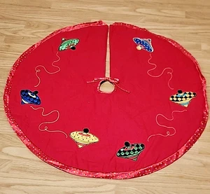 Hanukkah, Chanukkah, Dreidel Holiday Tree Skirt 35" Across - Picture 1 of 21