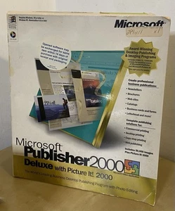 Microsoft Publisher 2000 Deluxe mit Bild! Neu im Karton - Bild 1 von 5