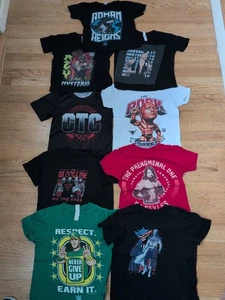 Lot of 9 WWE Wrestling T-Shirts Youth Sizes Mixed Tags Bundle - Picture 1 of 10