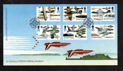 Guernsey 1998 Century Of British Military Aviation First Day Cover As Scanned - Image 1 of 2