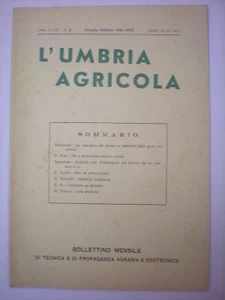 (AGRICOLTURA-BIETICULTURA) UMBRIA AGRICOLA 2 1940 - Bild 1 von 1