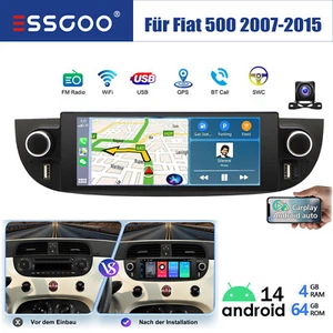 Android 14 Bluetooth Autoradio Für Fiat 500 2007-2015 6,86" Carplay GPS 64G KAM - Bild 1 von 13