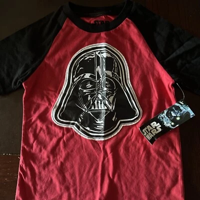 Camiseta Star Wars Roja Darth Vader Niño Talla 6/7 Nueva Foto 1 de 2