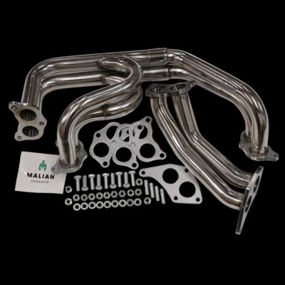 MALIAN EXHAUSTS Colector de escape tubular Twinscroll + tubo superior para Subaru Impreza WRX/STi, 02->
