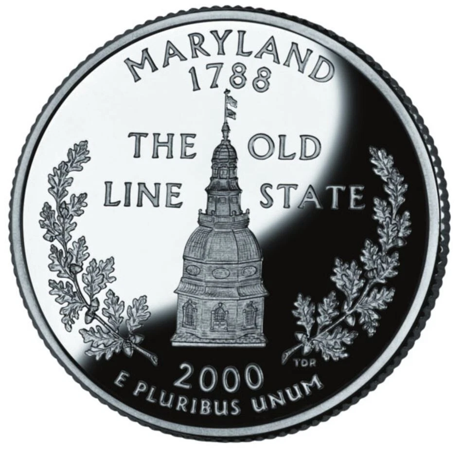 2000 S Proof Maryland State Quarter Uncirculated US Mint - Image 1 of 2