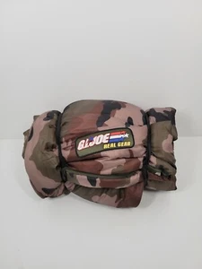 Vintage GI Joe Camo Fishing Strike Real Gear Team Kids Sleeping Bag 62"x 26" - Picture 1 of 3