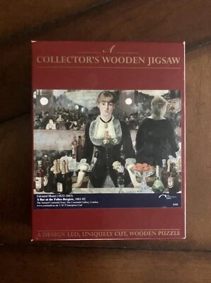 Quebra-cabeça de madeira Wentworth Manet A Bar at the Foiles-Bergère 250 peças COMPLETO - Imagem 1 de 4