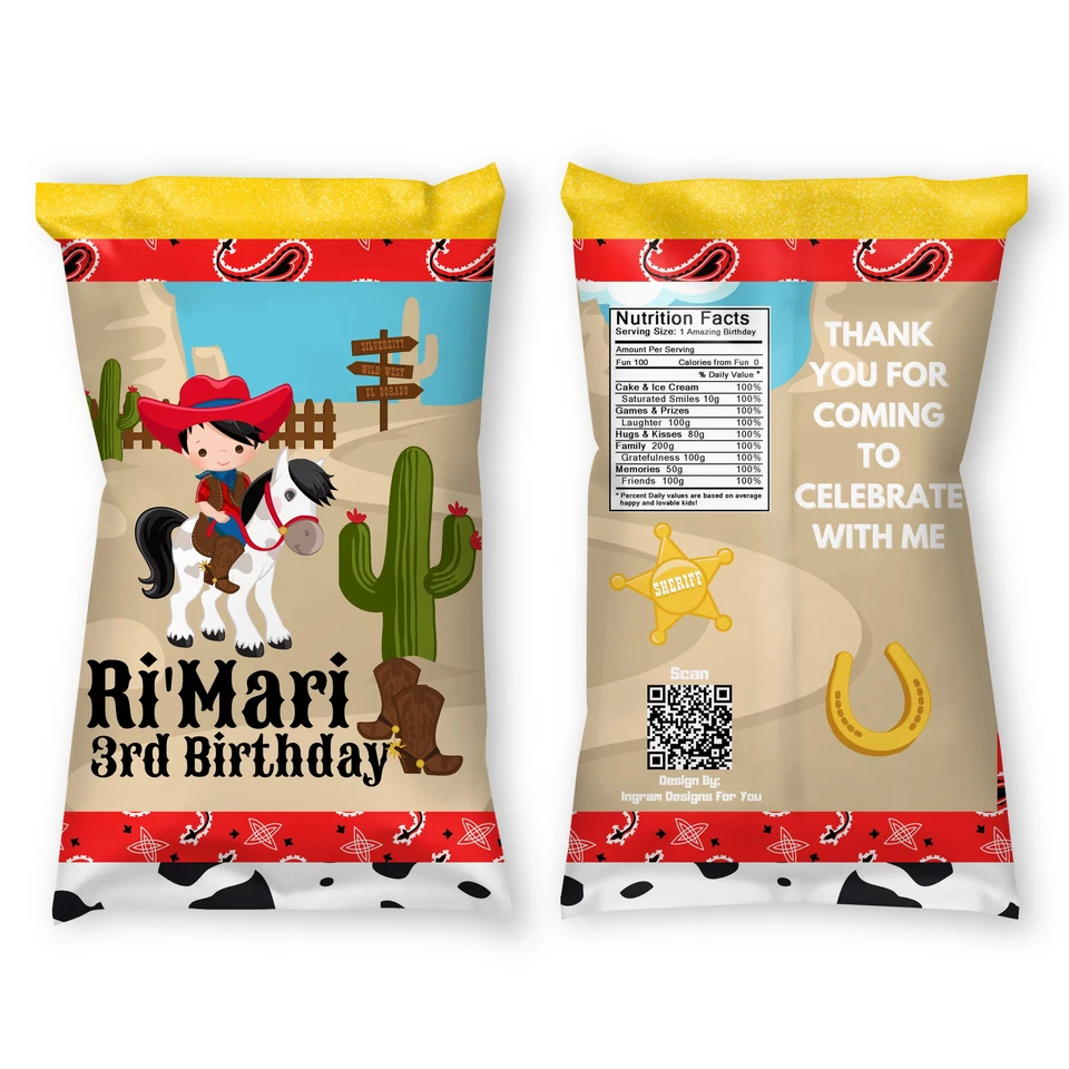 牛仔芯片包派对礼品 — 第 1/2 张图片