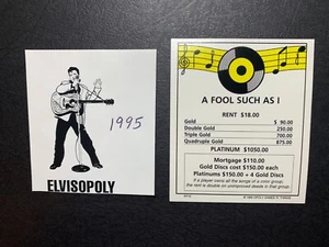 Monopoly ELVIS A FOOL SUCH AS I Property Card 1995 - Picture 1 of 3