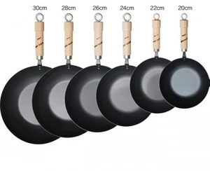 River Light KIWAMI ROOTS Series Iron (Steel) Stir Fry Pan 20 - 30cm from Japan - Picture 1 of 13