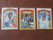 1972 Topps Lot Set Break Chicago Cubs Joe Pepitone Milt Pappas 