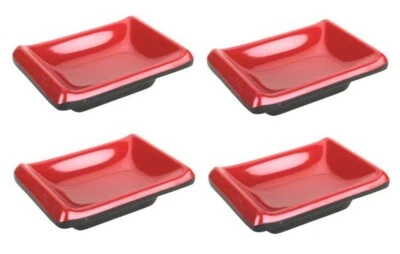 Paquete de 4 platos de salsa de soja roja negra 2380x4 Foto 1 de 4