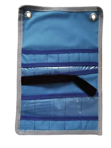 Heavy Duty Canvas Tool Roll Pouch 12 Size Grid for Stubby Spanner & Tool Storage - Picture 1 of 3