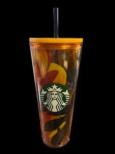 Starbucks Summer 2022 Orange Floral Tumbler 24oz - Bild 1 von 3