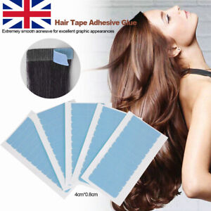 12-120 Pieces Hair Extension Tape Tabs Double Sided Replacement Tape Adhesive UK