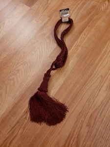 Versailles Home Fashions Chelsea Tie Back 24" - Bordeaux - Bild 1 von 3