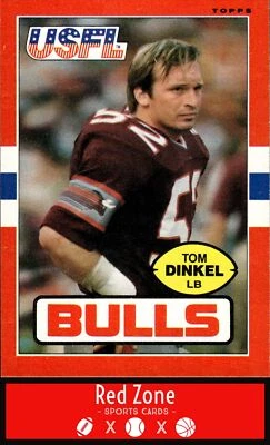1985 Topps USFL - #50 Tom Dinkel NM Set Break. - Image 1 of 2