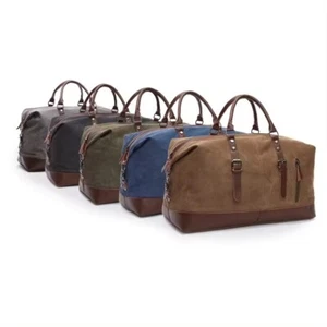 ODT-UK 16oz Washed Canvas Weekender Bag, Carry Bag, Overnight Bag, Grab Bag, 24L - Picture 1 of 12