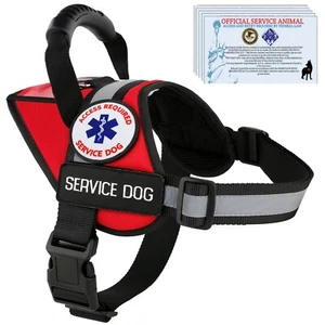 Service Dog Harness Vest Reflective - K9 Patches - Waterproof ALL ACCESS CANINE™ - Picture 1 of 12