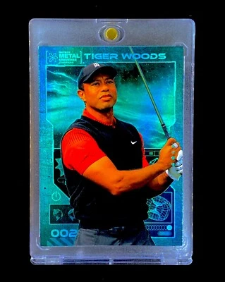 TIGER WOODS REFRACTOR SKYLIGHT HOLO RC SP Insert Foil - USA - Image 1 of 4