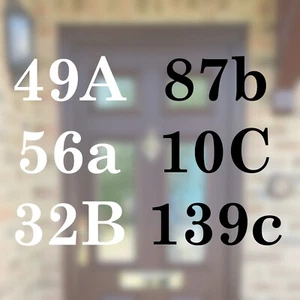 Adesivo Numero Civico Personalizzato Porta Ufficio Pattumiera Casa Resistente alle Intemperie Bianco o Nero - Foto 1 di 3