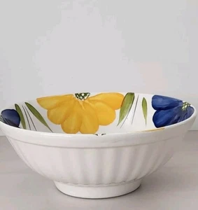 "Maxam margherita italiana floreale dipinta a mano 9,5"" x 4" - Foto 1 di 8