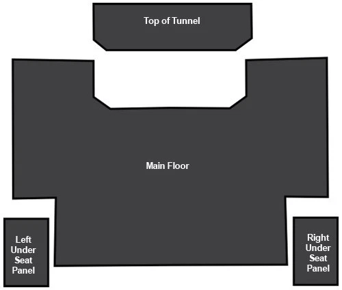 Amortiguador de sonido Ford F-350 EVA 1987-1996 4 piezas Foto 1 de 1