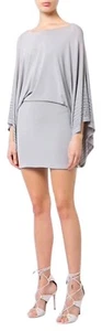 Thomas Wylde Mujer Gris Túnica Manga Grande Adornada XL Vestido Cóctel - Imagen 1 de 8