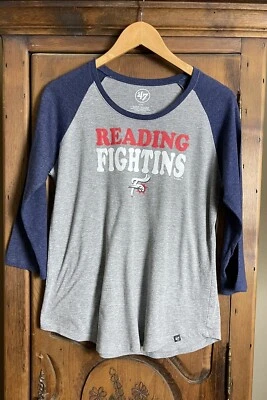 Camiseta para mujer 47 Brand L Raglán manga 3/4 lectura lucha Filis Foto 1 de 4