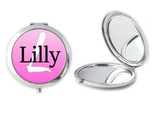 Personalised Any Name Compact Mirror Ideal Birthday Mothers Day Gift T57 - Picture 1 of 1