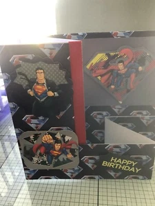 TARJETA DE CUMPLEAÑOS, CARAS DE SUPERHÉROE HECHAS A MANO DE SUPERMAN [6 PARA ELEGIR] - Imagen 1 de 9