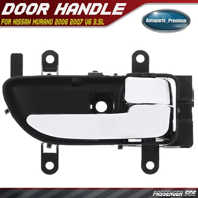 Manija de puerta interior delantera derecha/trasera derecha cromada/negra para Nissan Murano 06-07 Foto 1 de 4