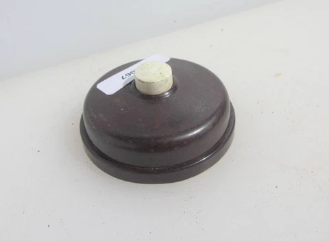 Vintage Bakelite Doorbell Door Bell Button Old Servant Antique 1930's Art Deco Cover