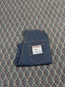 Vintage 1940s Deadstock Devil dog Side Zip Denim Jeans NTW Size 14 Cone Denim - Picture 1 of 11