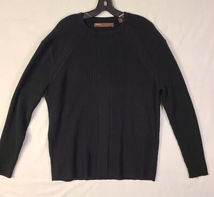 Men’s Perry Ellis Sweater Cotton Wool XL Black - Picture 1 of 6