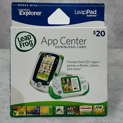 Leapfrog $20 App Center Download Card Works w/ Leapster Explorer Factory Sealed - Image 1 of 2