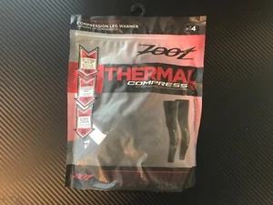 ZOOT Thermal Compression Leg Warmers black Size 4 NEW - Picture 1 of 3