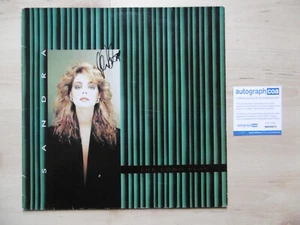 Sandra (Lauer/Cretu) Autogramm signed LP-Cover "The Long Play" Vinyl ACOA - Picture 1 of 3